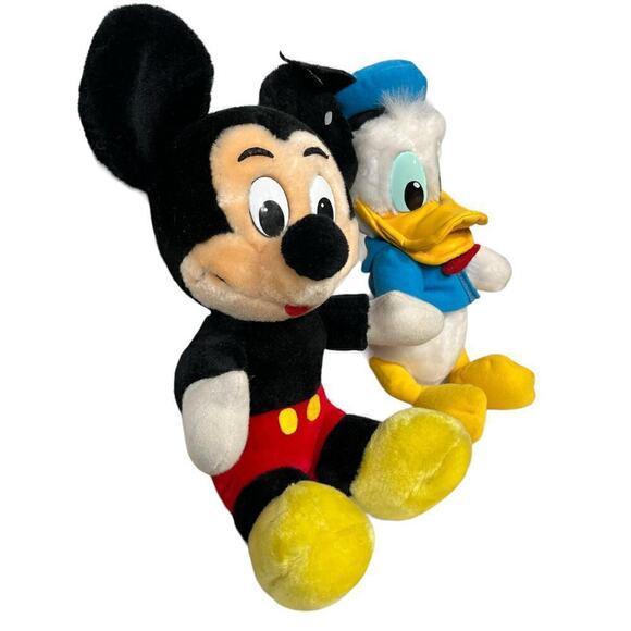 Vintage Walt Disney World Mickey Mouse And Donald Duck Stuff Animal - Picture 3 of 9